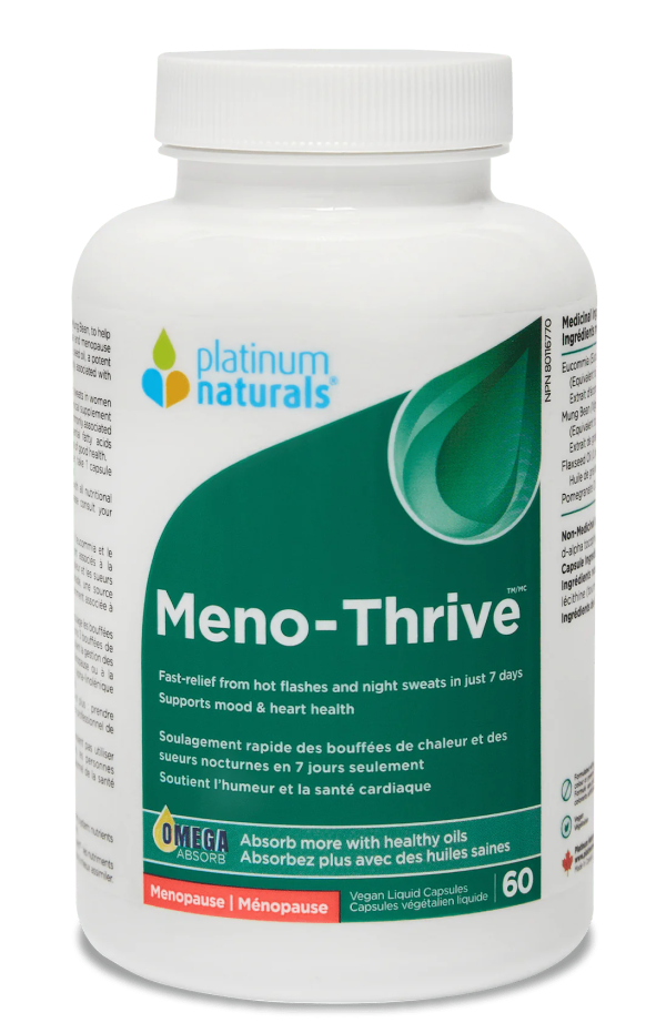 LIQUIDATION Platinum Naturals Meno-Thrive Vegan Liquid Capsules - FINAL SALE*** Online