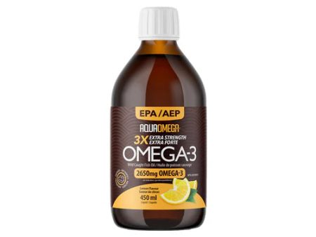 AquaOmega  3X Extra Strength Omega3 EPA 2650 mg Lemon Online Hot Sale