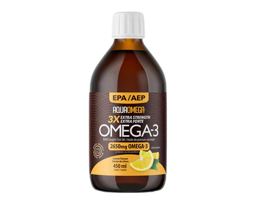 AquaOmega  3X Extra Strength Omega3 EPA 2650 mg Lemon Online Hot Sale