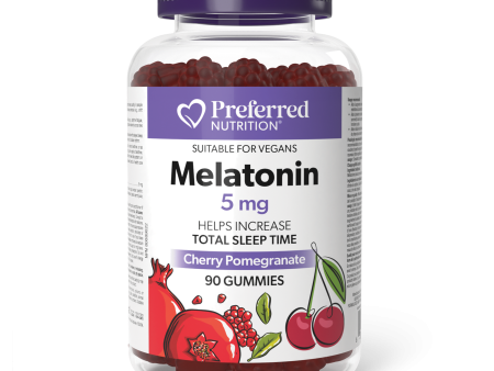 Preferred Nutrition Melatonin 5mg Cherry Pomegranate Gummies Online now