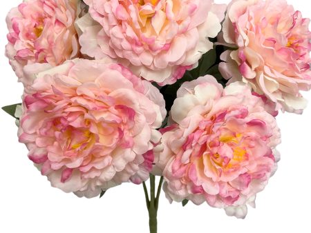 21   Artificial Peony Bush ( INT0070-PInk ) Supply