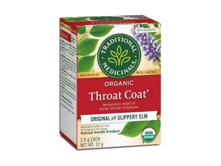 Traditional Medicinals®  Throat Coat® Organic Slippery Elm Tea Supply