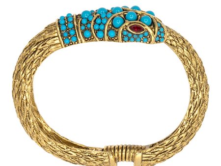 Antique Gold Snake Bracelet Online now