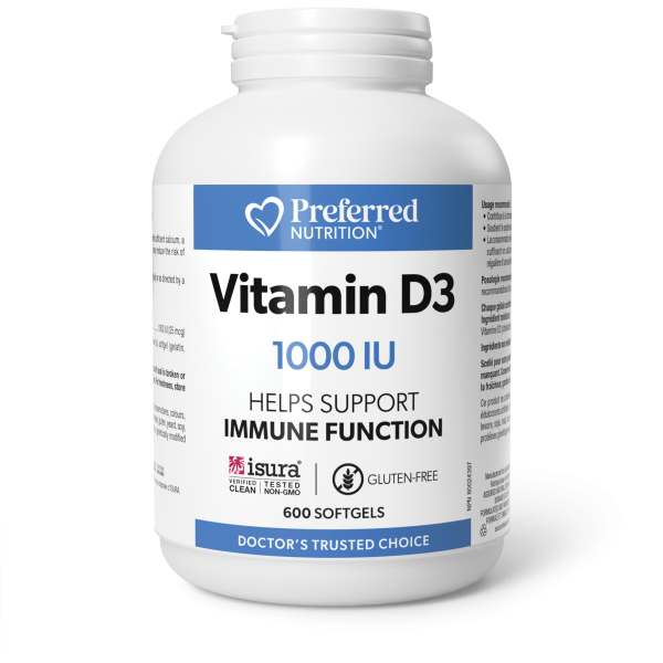 Preferred Nutrition Vitamin D3 1000UI Online now