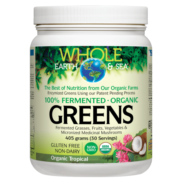 Fermented Organic Greens, Organic Tropical, Whole Earth & Sea Powder For Discount