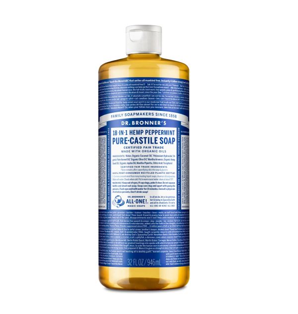 Dr. Bronner s Pure Castile Peppermint Liquid Soap For Discount