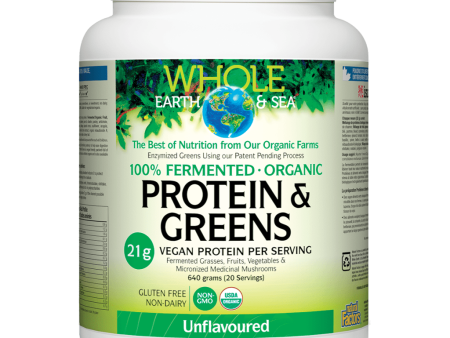 Fermented Organic Protein & Greens Unflavoured, Whole Earth & Sea Powder Sale