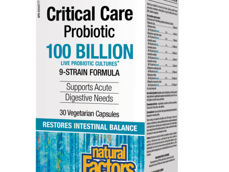 Critical Care Probiotic   100 Billion Live Probiotic Cultures Vegetarian Capsules Discount