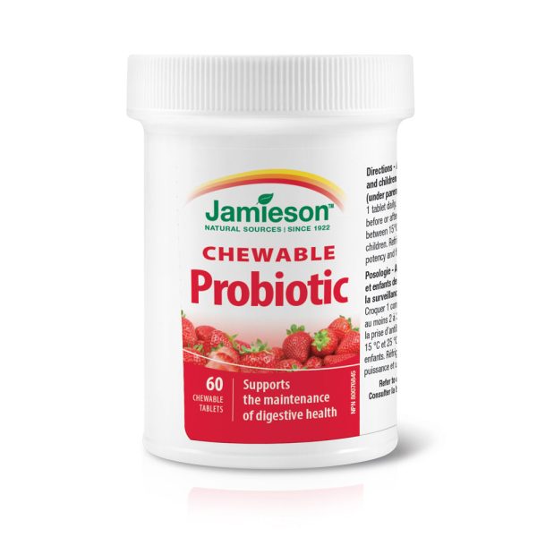 Jamieson Chewable Probiotic - Natural Strawberry Online now