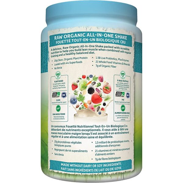 Garden of Life Raw Organic All-in-One Shake, Lightly Sweet,1038g Sale