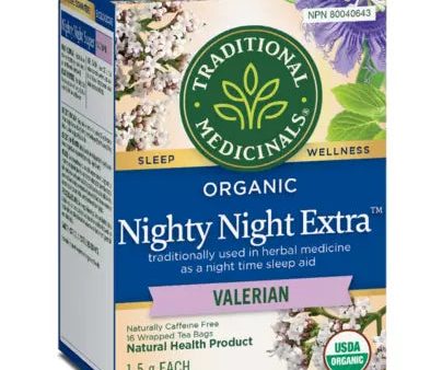 Traditional Medicinals® Nighty Night® Super Organic herbal tea with valerian Online Sale