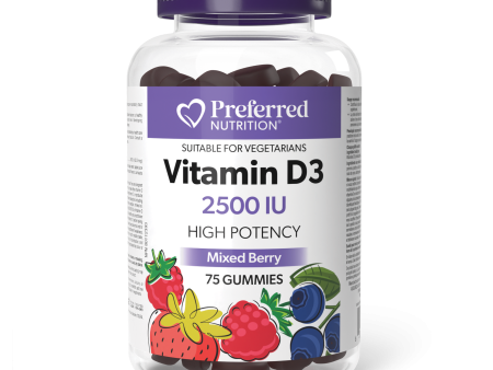 Preferred Nutrition Vitamin D3 2500UI Mixed Berry Gummies Discount