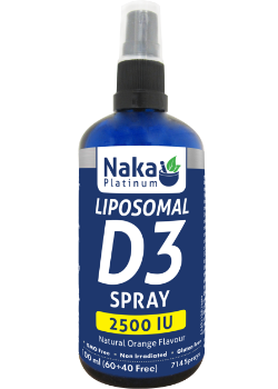 Naka Platinum Liposomal D3 Spray, 2500 UI, Orange Online