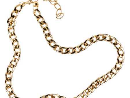 Polished Gold Chain Belt Fashion