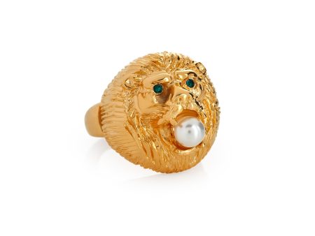 Lion Head Adjustable Ring Online now