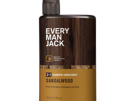 Every Man Jack 2-in-1 Sandalwood shampoo + conditioner Online Sale