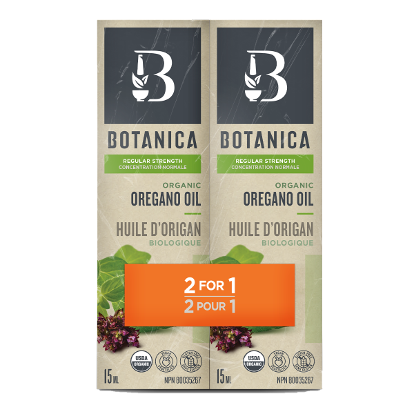 Botanica Organic Oregano Oil Regular Strength 1:3 Hot on Sale