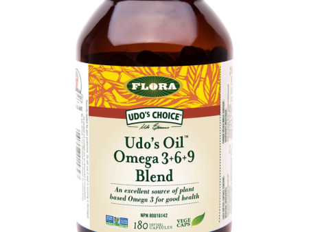 Flora - Udo s Oil Omega 3+6+9 Blend, 180 sgels Discount