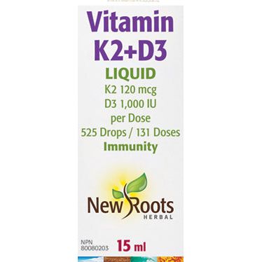 New Roots Vitamin K2+D3 Hot on Sale