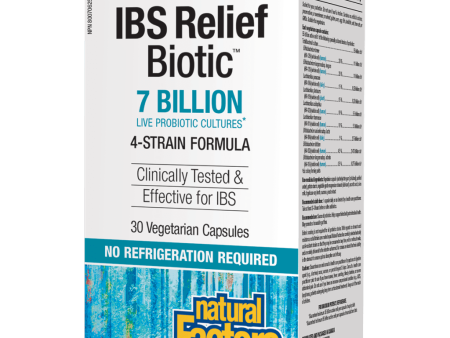 IBS Relief Biotic®  7 Billion Live Probiotic Cultures Vegetarian Capsules For Discount