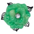 Jade Resin Flower Pin Fashion