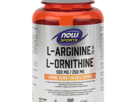 NOW® Sports L-Arginine 500 mg L-Ornithine 250 mg For Discount