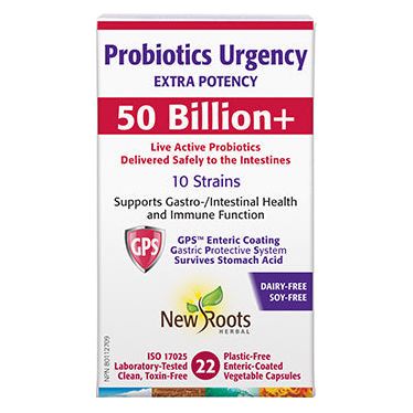 New Roots Probiotics Urgency 50 Billion+ Supply