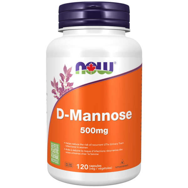 NOW® Supplements D-Mannose 500mg Supply