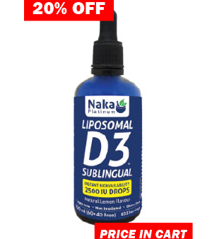 Naka Platinum Liposomal D3 sublingual, 2500 UI, Lemon Flavor Online Hot Sale