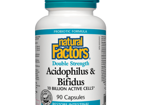 Acidophilus & Bifidus  Double Strength 10 Billion Active Cells Capsules For Discount