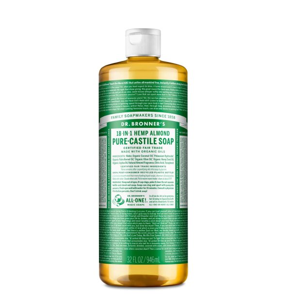 Dr. Bronner s  Pure Castile Almond Liquid Soap Cheap