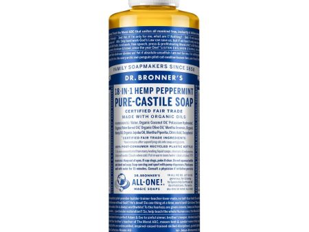 Dr. Bronner s Pure Castile Peppermint Liquid Soap For Discount