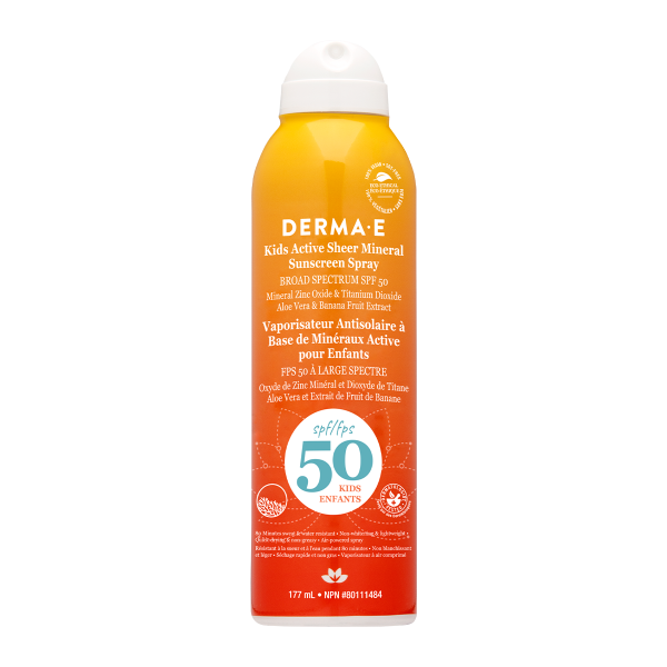 Derma-E Kids Active Mineral Sunscreen Spray SPF 50 For Sale