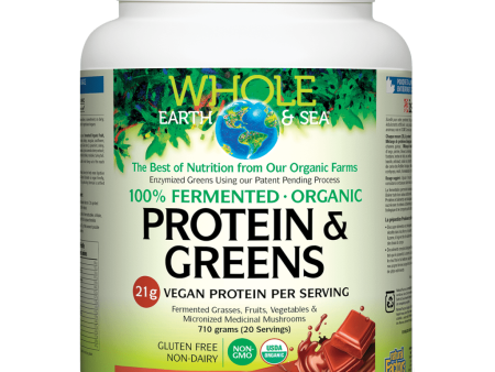 Fermented Organic Protein & Greens, Organic Chocolate, Whole Earth & Sea Powder on Sale