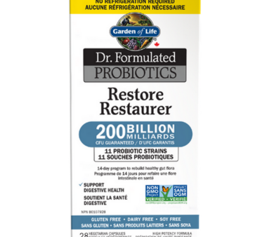 Garden of Life Dr. Formulated Probiotics Restore 200 Billion For Cheap