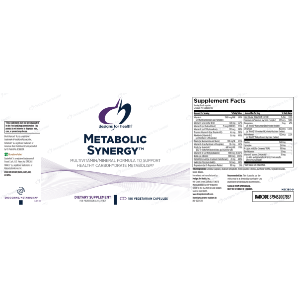 Metabolic Synergy Discount