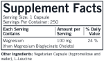 Magnesium Bisglycinate Chelate 250 caps For Cheap