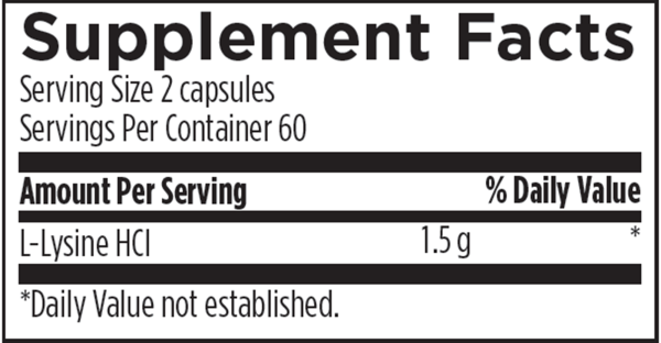 L-Lysine 120 vcaps For Cheap