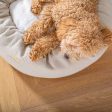 Donut Bed With Removable Covers in Natural Herringbone Tweed by Lords & Labradors Online