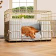 Dog Crate with Cushion & Bumper in Inchmurrin Iceberg by Lords & Labradors Supply