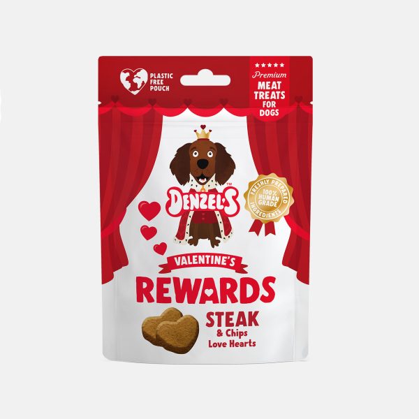 Denzel s Valentine s Steak & Chips Hearts 70g Fashion