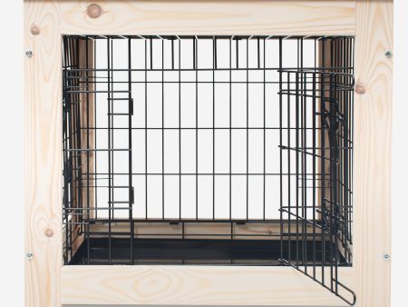 Wooden Salcombe Crate Surround With Black Crate by Lords & Labradors on Sale