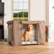 Dog Crate with Crate Cover in Inchmurrin Umber by Lords & Labradors Fashion