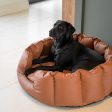 High Wall Bed With Removable Covers in Rhino Tough Ember Faux Leather by Lords & Labradors Online