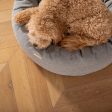 Donut Bed With Removable Covers in Pewter Herringbone Tweed by Lords & Labradors Online now