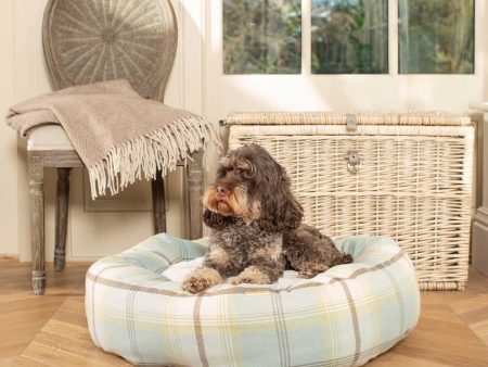 Donut Bed With Removable Covers in Balmoral Duck Egg Tweed by Lords & Labradors Discount