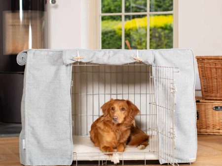 Dog Crate with Crate Cover in Inchmurrin Iceberg by Lords & Labradors Online Hot Sale