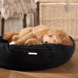 Donut Bed With Removable Covers in Navy Essentials Plush by Lords & Labradors Cheap