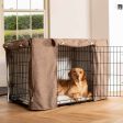 Dog Crate with Crate Cover in Inchmurrin Umber by Lords & Labradors Fashion