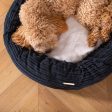 Donut Bed With Removable Covers in Navy Essentials Plush by Lords & Labradors Cheap